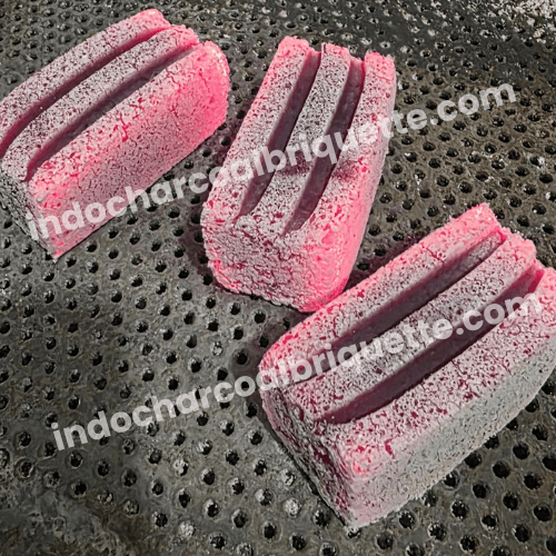 Rectangle shaped coconut charcoal briquette